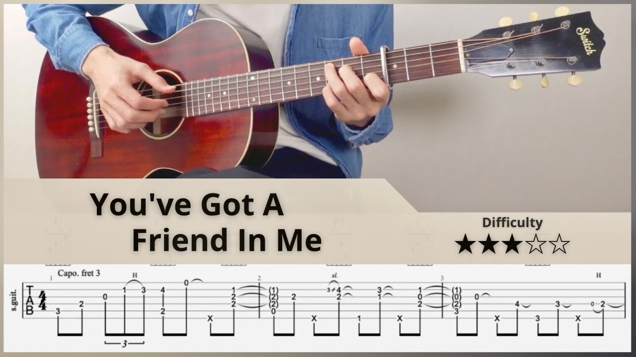 You've Got A Friend In Me - Toy Story | FingerStyle Guitar [TAB]