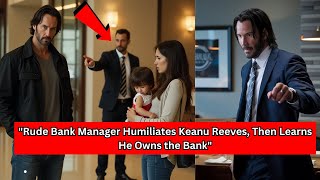 Rude Bank Manager Humiliates Keanu Reeves, Not Knowing He Owns The Entire Bank…