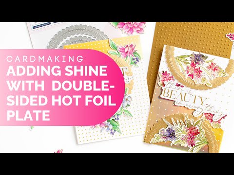 How to add shine to your cards with FREE* "Swiss Dots" Double-Sided Hot Foil Plate ✨