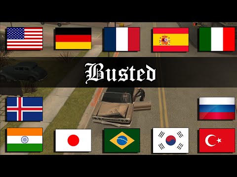 BUSTED in 31 different languages