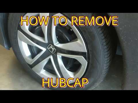 HOW TO REMOVE / INSTALL HUBCAPS, WHEEL COVER, HUB CAP FROM HONDA CIVIC