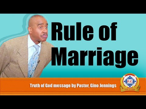 RULE of MARRIAGE by Pastor, Gino Jennings