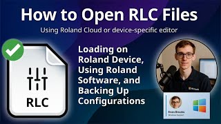 How to Open RLC Files (Roland Live Control)