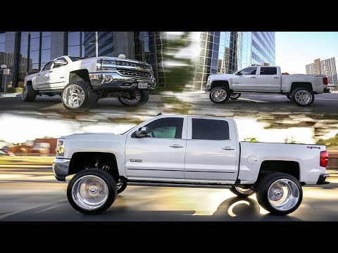 2017 CHEVY SILVERADO LIFTED ON 24X14S ON 35S! CLEAN WIDE SET UP!