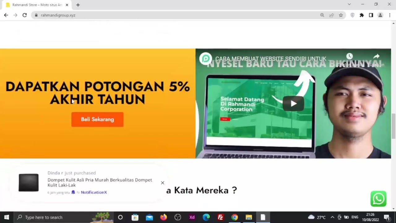 Website yang akan dibuat