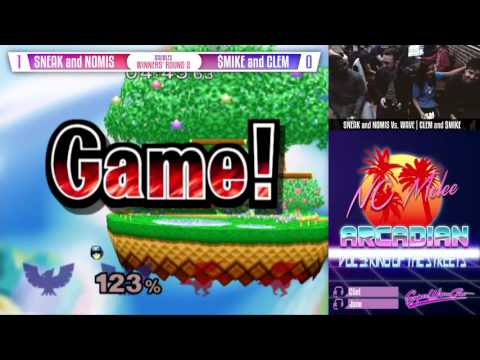 NC Arcadian III Doubles WS - Sneak & Nomis (Fox) vs $mike & WAVE | Clem (Captain Falcon)