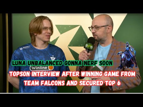 Topson Gives Interview After Winning from Team Falcons In Upper Bracket | The International 2024
