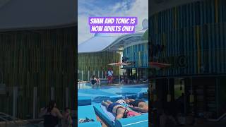 Adults only swim up bar, swim and tonic!  #royalcaribbean #staroftheseas #travel #viralshorts #wow