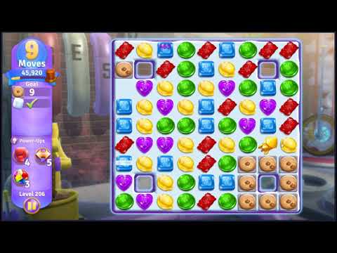 Wonka's World of Candy Level 206 - NO BOOSTERS + FULL STORY 🍫 | SKILLGAMING ✔️