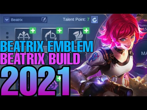 BEATRIX EMBLEM AND BUILD SET 2021 | BEATRIX BEST BUILD - MLBB