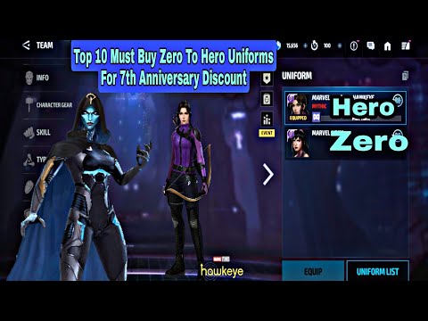 Top 10 Must Buy Zero To Hero Uniforms For 7th Anniversary Discount - Marvel Future Fight