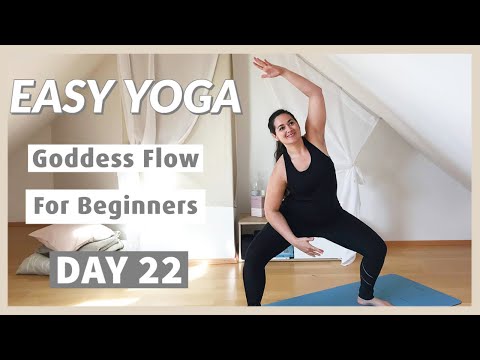 Beginner Goddess Flow | Easy Hip Openers | 22 of 30 Days of Easy Beginner Yoga | Tatum Marie Yoga