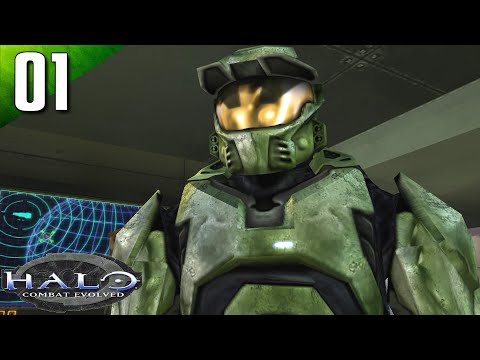 Halo: CE 100% (Legendary) Walkthrough Part 1 - Pillar of Autumn (No Commentary)