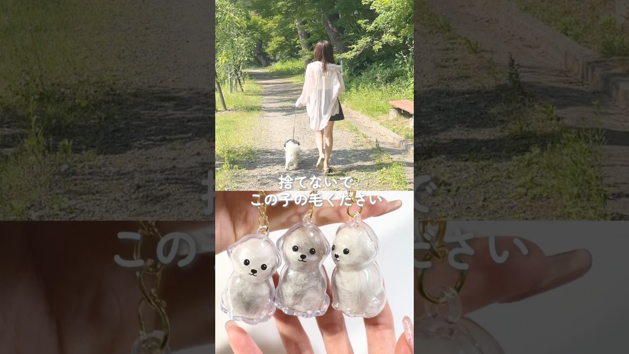 捨てないで、この子の毛ください #diy #ハンドメイド #キーホルダー #バックアクセサリー #ネイリストの日常 #ネイリスト
