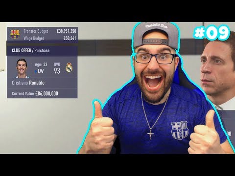 BIG OFFER FOR CRISTIANO RONALDO! - FIFA 18 CAREER MODE BARCELONA #09
