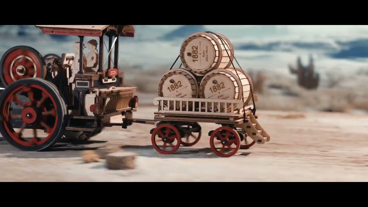 RoboTime 3D mechanická skládačka Parní stroj