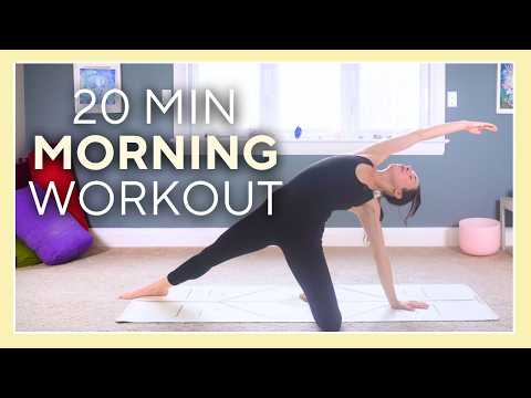 20 min Morning Yoga Pilates Flow - YOGALATES Fusion Workout