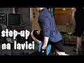 STEP-UP NA LAVIČKU / VÝPADY, VÝŠLAPY - Cvik na nohy a zadek