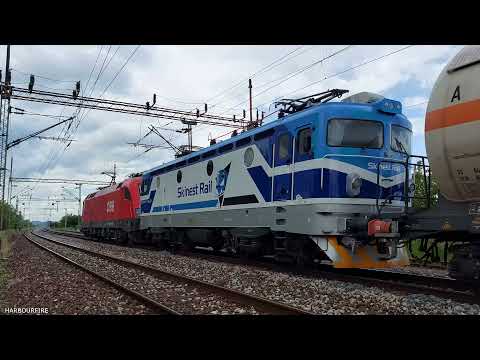 HŽ Cargo Vectron 193 762 i OBB Taurus 1116 029 sa neradnom Skinest Rail 1141 379
