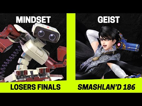 SmashLAN'd 186 Losers Finals - Mindset (R.O.B.) vs Geist (Bayonetta) - SSBU Tournament