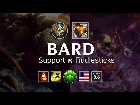 Bard Support vs Fiddlesticks - NA Challenger Patch 8.6