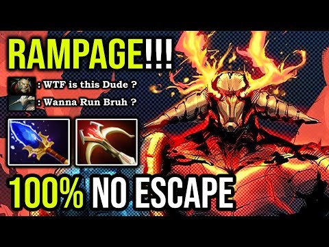 100% CAN'T ESCAPE FROM FLYING SUPER SVEN Crazy Rampage with 2 Hits Deleted Even Lycan Can't Run DotA