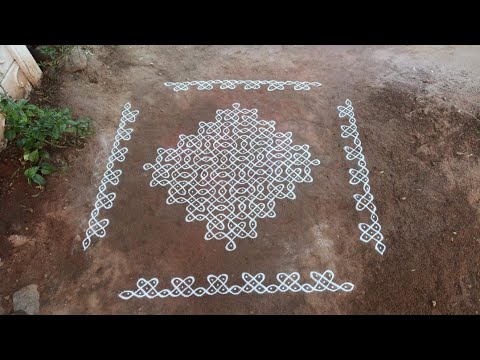 Margazhi kolam series | 19 x 1 dots big kambi kolam | sankaranthi sikku kolam | SathyaSelva Arts