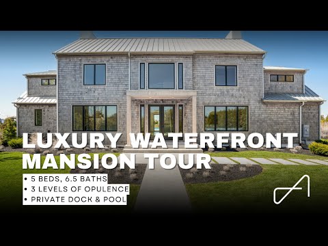 Luxury Waterfront Mansion Tour in The Hamptons | 17 Leaward Ln, Quogue, NY | Weekly Luxury Listings