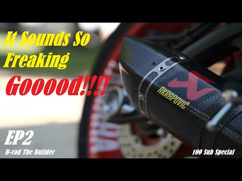2021 MT07 Akrapovic Full Carbon Exhaust Install and Sound Test | EP2 | VERY VERY DETAILED