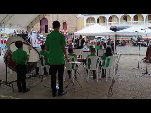 1ra participación de la Banda Sinfónica Infantil de Jenesano Boyacá en Sutatenza