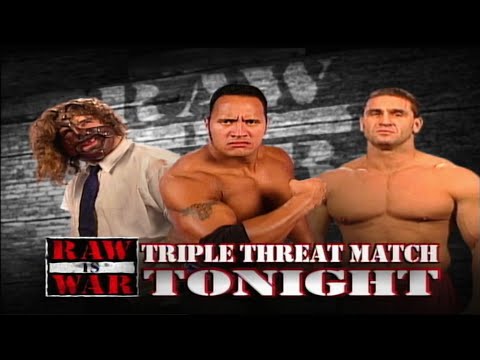 Mankind vs The Rock vs Ken Shamrock - RAW IS WAR 21/9/98 (1/2)