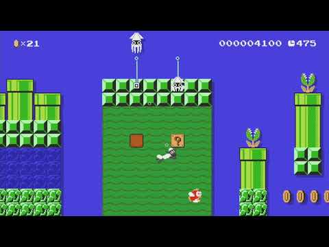 眠りの海　Sleep Sea by スゲラプトル - SUPER MARIO MAKER - NO COMMENTARY 1bh