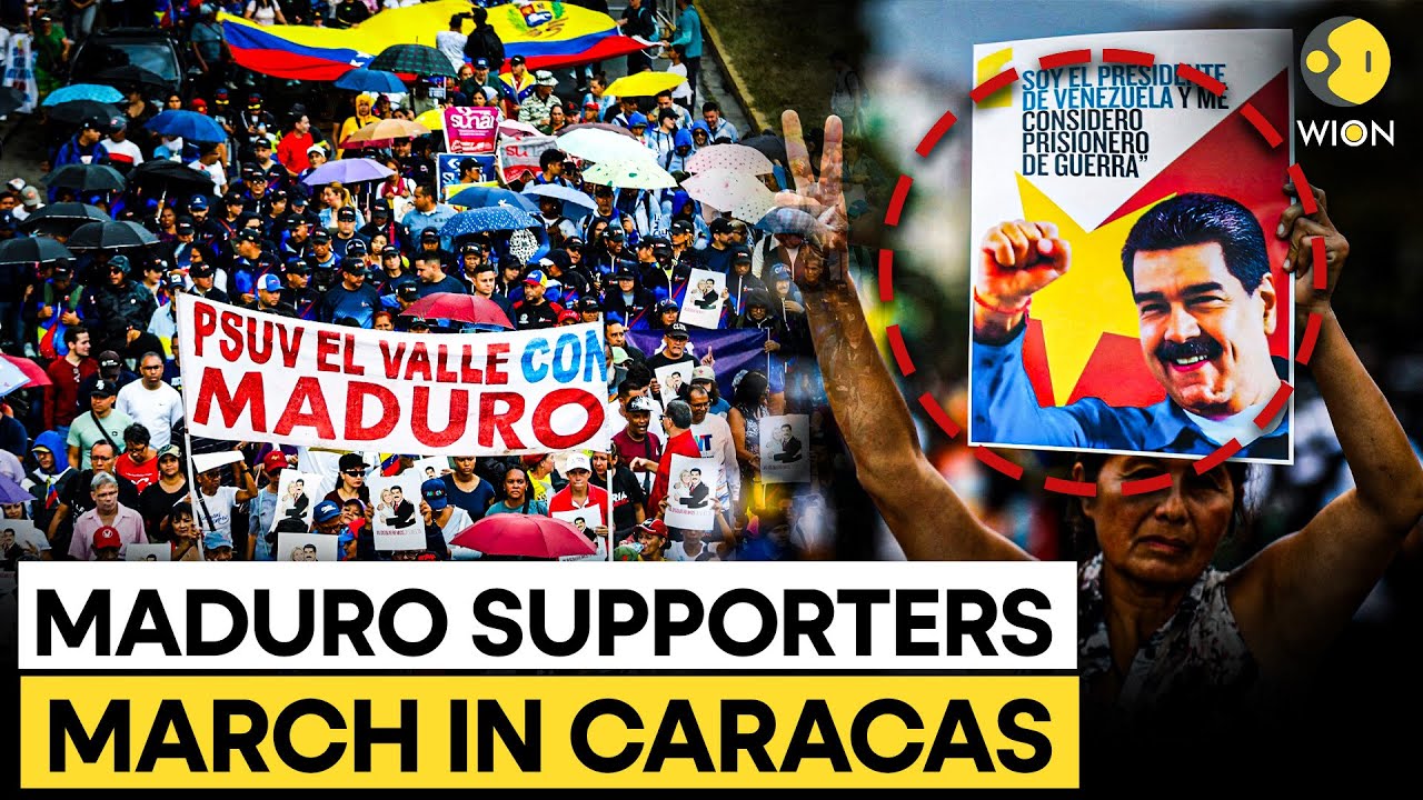 US-Venezuela LIVE: Maduro Supporters Rally in Caracas, Venezuela | WION