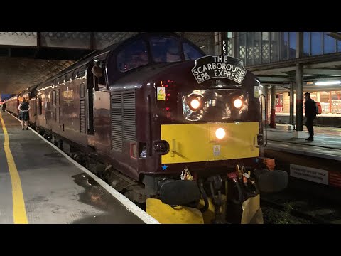 class 37668 and 37706 thrash out of preston for carnforth