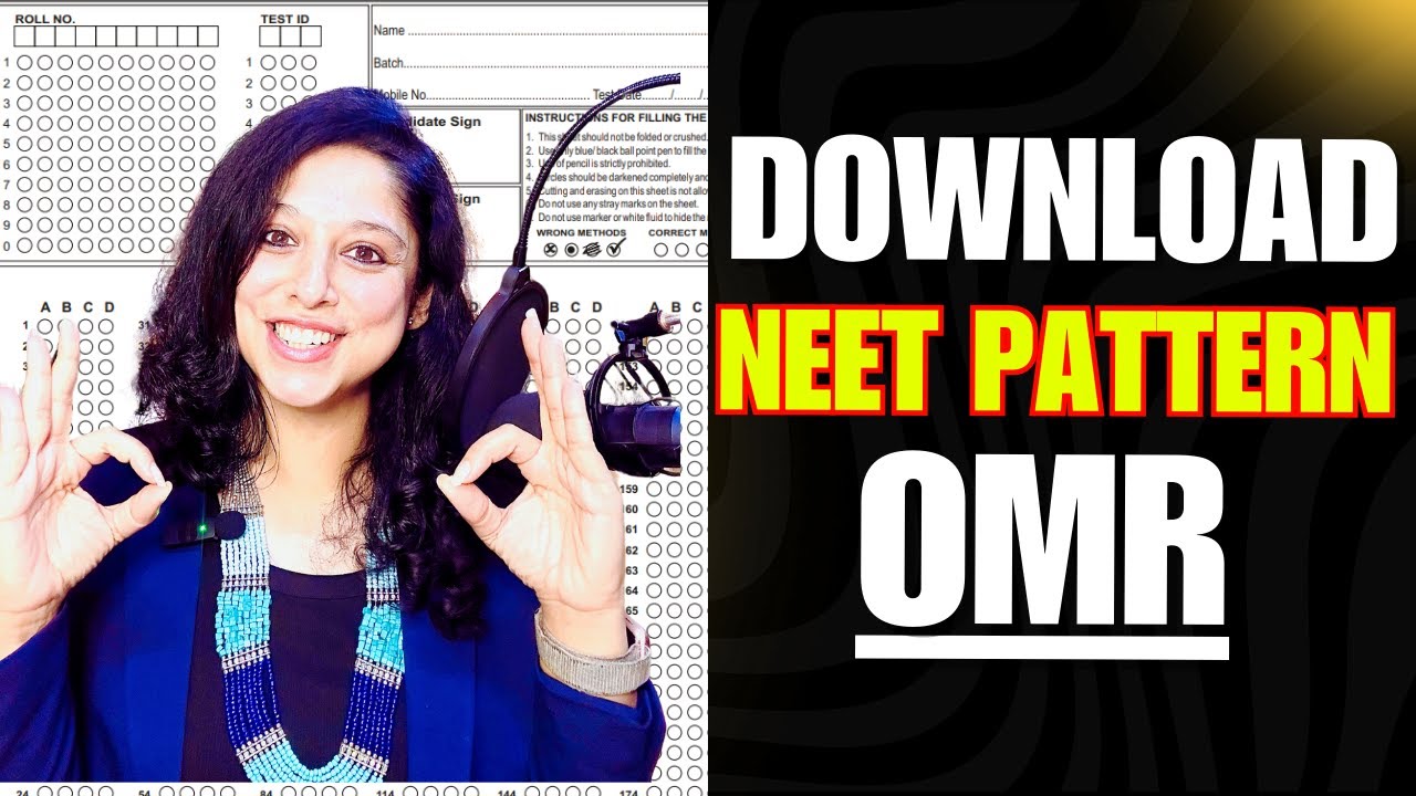 Download NEET New Pattern OMR | 180 Questions OMR | #neet2025 #nta VANI MAAM