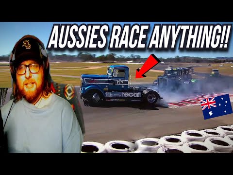 What The?!  NASCAR Fan Reacts to Australian SUPER Truck Nationals