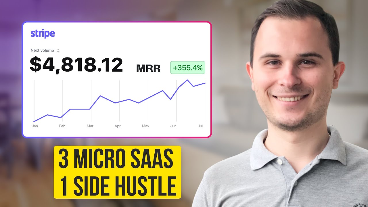 3 micro SaaS, 1 Side Hustle, $4,818/m Lessons I learned