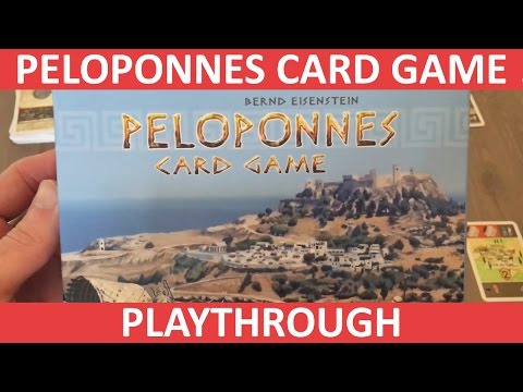 Peloponnes Card Game - Solo Playthrough