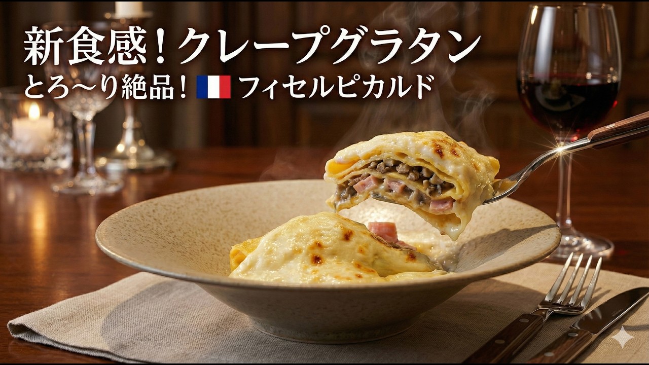 一口食べたら止まらない！!フランス発 濃厚クリーミー【クレープグラタン】の正体とは？