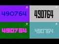 Colorful Numbers 1 To 1 Million Quad Vision Pro