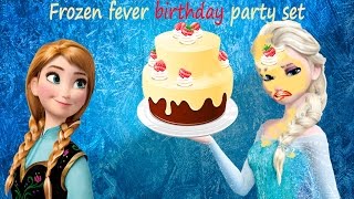 Disney Frozen Anna Elsa fever birthday party set