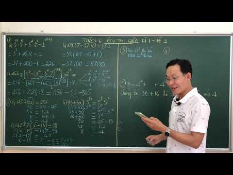 TOÁN 6 - ÔN THI GIỮA KÌ 1 - ĐỀ 1 - THẦY KENKA