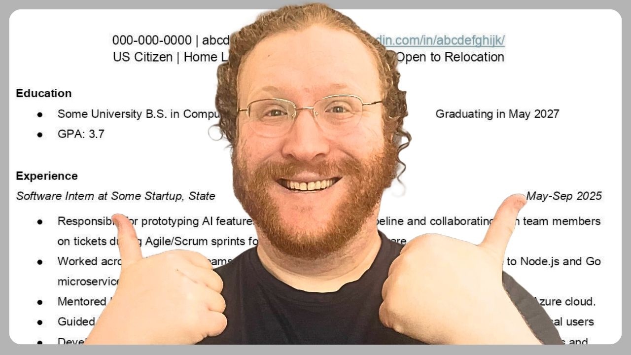 Software Engineer Intern has an AMAZING resume | Recruiter Reviews Resume