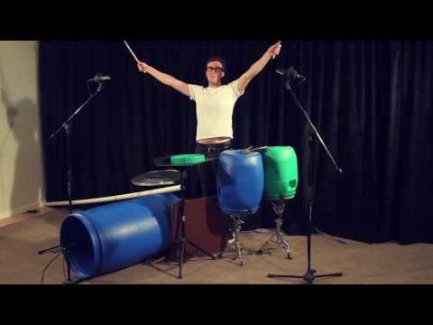 Amazing Bucket Drum Solo!