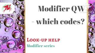 QW modifier/clia wave test/lab certification