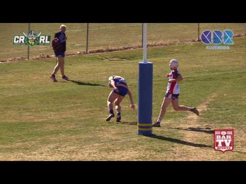 2017 Canberra RL Round 15 U18's Highlights - Woden Valley Rams Vs Tuggeranong Bushrangers