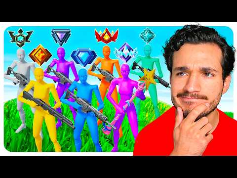 Hice un TORNEO de TODOS los Rangos en Fortnite!