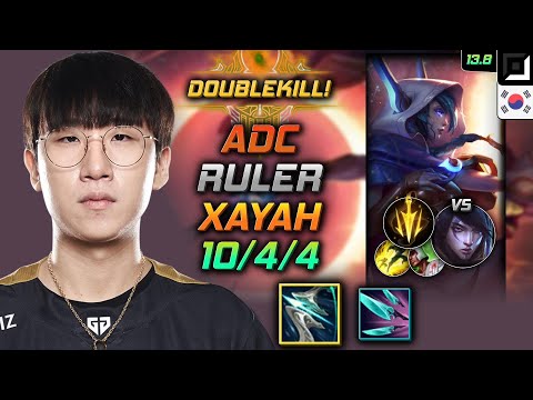 Ruler Adc Xayah Build Galeforce Lethal Tempo - Xayah Adc vs Aphelios - LOL KR 13.8