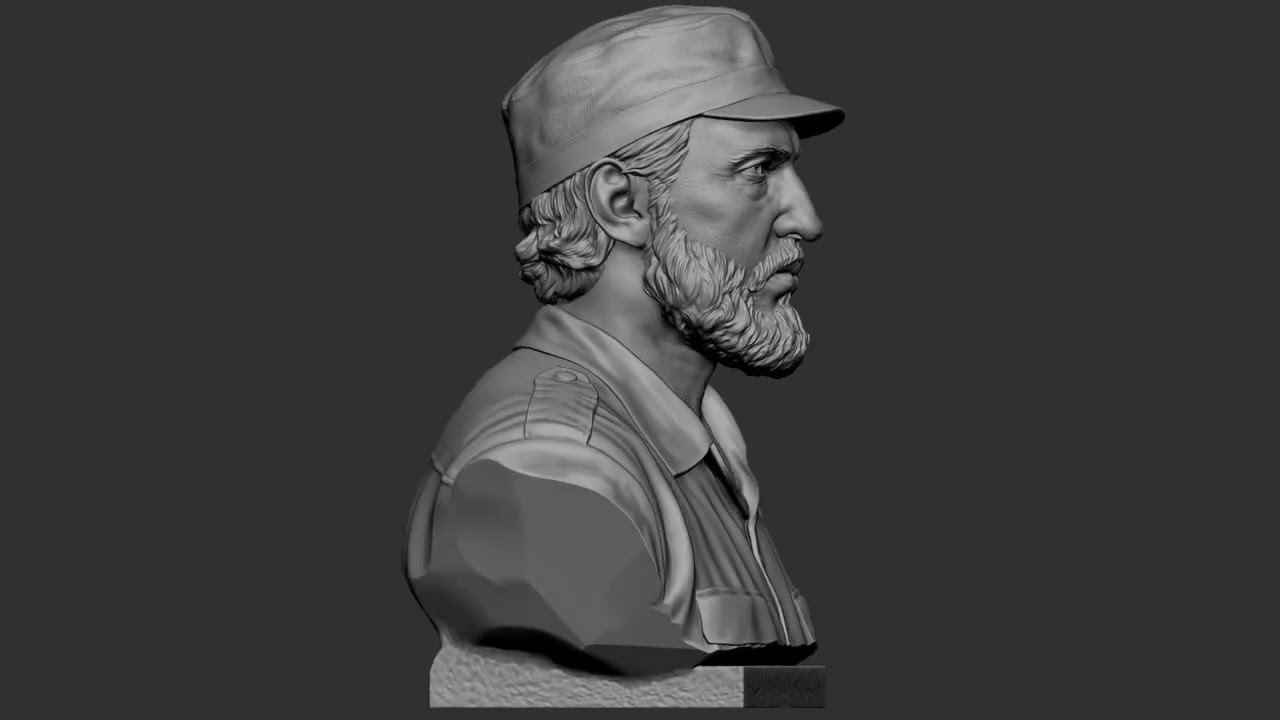 Fidel Castro Modelo de Impressão 3D