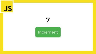How to create an increment button in JavaScript (Web development 2020)